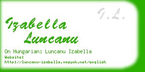 izabella luncanu business card